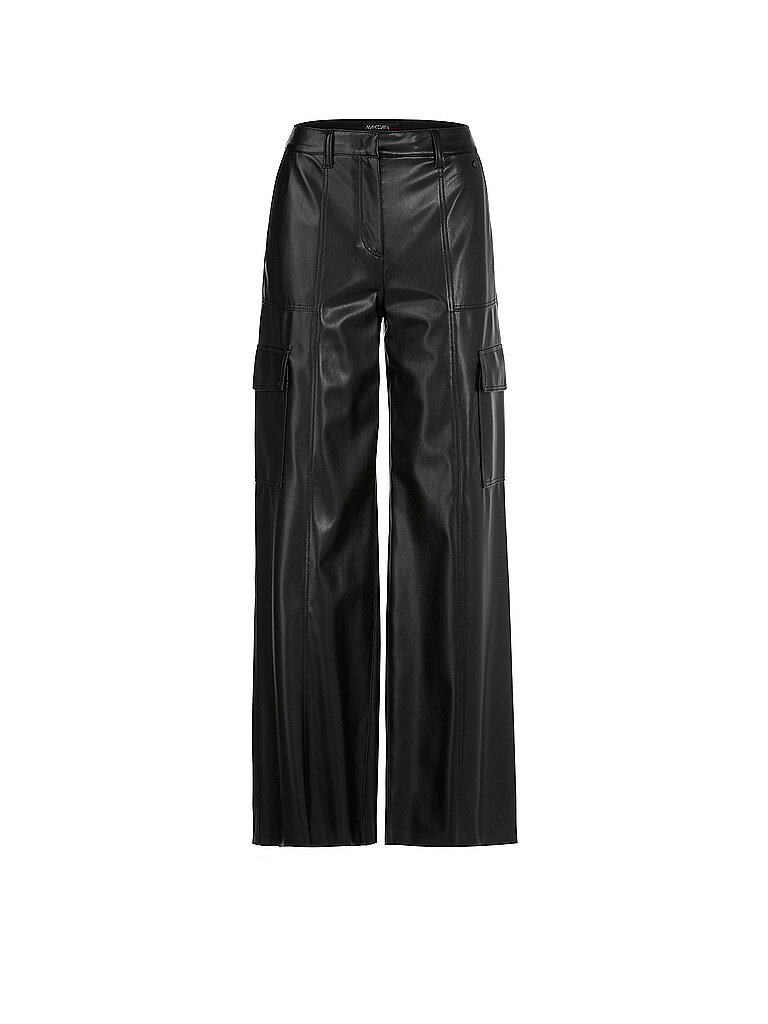Marc CAIN Cargohose in Lederoptik RAGUSA schwarz   40 damen